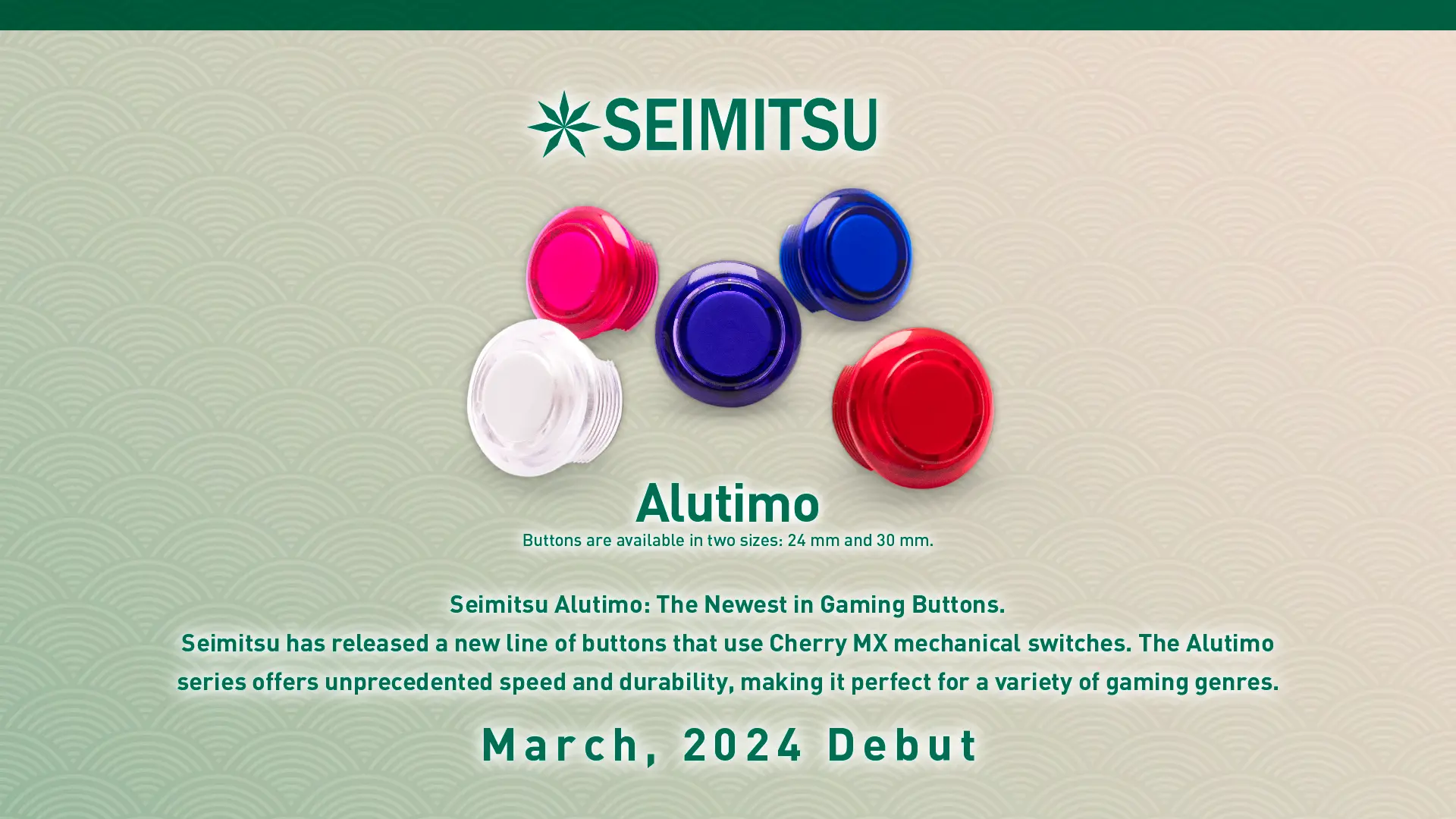 Seimitsu Alutimo SSPS-24N Clear 24mm Screw-in Mechanical button - Image 10